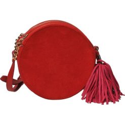 TOREBKA DAMSKA. Czerwone torebki klasyczne damskie TOP SECRET, bez wzorów, z zamszu, bez dodatków. W wyprzedaży za 49.99 zł.