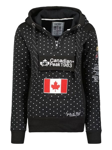 Canadian Peak Bluza "Gyrelle" w kolorze czarnym rozmiar: XL. Czarne bluzy z kapturem damskie Canadian Peak, xl, z bawełny. Za 127.05 zł.