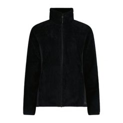 Bluza polarowa damska CMP 35P1566 Jacquard Highloft. Czarne bluzy bez kaptura damskie CMP, z polaru. Za 249.99 zł.