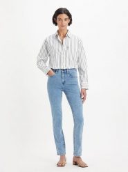 Levi´s Dżinsy - Slim fit - w kolorze błękitnym rozmiar: W28/L32. Niebieskie jeansy damskie z podwyższonym stanem. Za 246.53 zł.