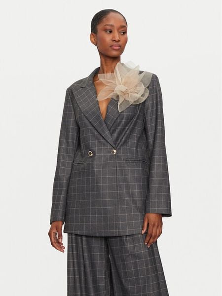 Maryley Marynarka 24IB143/16GR Szary Regular Fit. Szare marynarki i żakiety damskie Maryley, s, bez wzorów, z syntetyku. Za 399.99 zł.