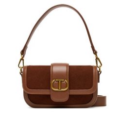Torebka TWINSET. Brązowe torebki klasyczne damskie Twinset, bez wzorów, bez dodatków. Za 819.99 zł.