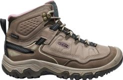 Buty trekkingowe TARGHEE IV MID WP W Keen brązowo-szare/różowe. Brązowe obuwie trekkingowe damskie Keen. Za 759.50 zł.