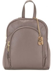 Anna Morellini Skórzany plecak "Breta" w kolorze szarobrązowym - 24 x 12 x 30 cm rozmiar: onesize. Brązowe plecaki damskie Anna Morellini, bez wzorów, z materiału. Za 337.45 zł.