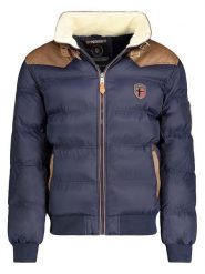Geographical Norway Kurtka pikowana "Abramovitch" w kolorze granatowym rozmiar: L. Niebieskie kurtki męskie Geographical Norway, l, z aplikacjami, bez kaptura. Za 280.44 zł.
