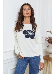 So Cachemire Sweter "Lambi" w kolorze kremowym rozmiar: XL. Brązowe swetry klasyczne damskie So Cachemire, xl, z kaszmiru, bez kołnierzyka. Za 204.48 zł.