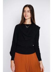 William de Faye Sweter w kolorze czarnym rozmiar: 40. Czarne swetry klasyczne damskie William De Faye, z kaszmiru, bez kołnierzyka. Za 113.99 zł.