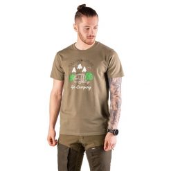 T-shirt myśliwski męski Tagart FNT Camp Beige z nadrukiem. Brązowe t-shirty męskie tagart, m, bez wzorów, bez kołnierzyka. Za 99.00 zł.