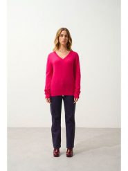AUTHENTIC CASHMERE Kaszmirowy sweter "Gardoria" w kolorze różowym rozmiar: XXL. Różowe swetry klasyczne damskie AUTHENTIC CASHMERE, xxl, z kaszmiru, bez kołnierzyka. Za 402.45 zł.