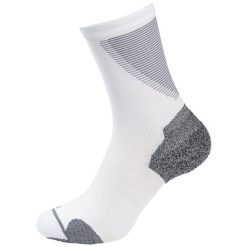 Skarpetki do biegania Odlo CERAMICOOL RUN. Białe skarpetki damskie Odlo, bez wzorów. Za 86.32 zł.