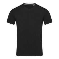 Koszulka Z Elastycznym Dekoltem Unisex Dla Dorosłych. Czarne bluzki damskie Stedman, bez wzorów, bez kołnierzyka. Za 86.99 zł.