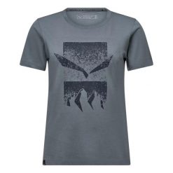 T-shirt damski Salewa Eagle 3cime. Zielone t-shirty damskie Salewa, uniwersalny, bez wzorów, z bawełny, bez kołnierzyka. Za 231.50 zł.