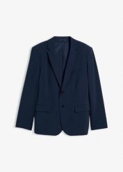 Marynarka ze stretchem, modern fit. Niebieskie marynarki męskie bonprix, bez wzorów. Za 309.99 zł.
