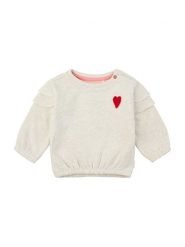 Noppies Bluza "Marlon" w kolorze kremowym rozmiar: 92. Brązowe bluzy i bluzki niemowlęce Noppies, z aplikacjami, bez ramiączek, bez kaptura. Za 61.46 zł.