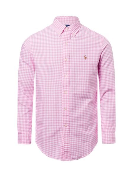 Polo Ralph Lauren koszula casual Mężczyźni Comfort Fit Bawełna wyrazisty róż, S. Czerwone koszule męskie Polo Ralph Lauren, m, bez wzorów, z bawełny, bez kołnierzyka, bez ramiączek. Za 549.95 zł.