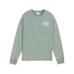 Bluza sportowa damska Puma Class Comfort Washed Tr. Zielone bluzy bez kaptura damskie Puma, m, bez wzorów, z dzianiny, bez ramiączek, długie, bez kaptura. Za 168.99 zł.
