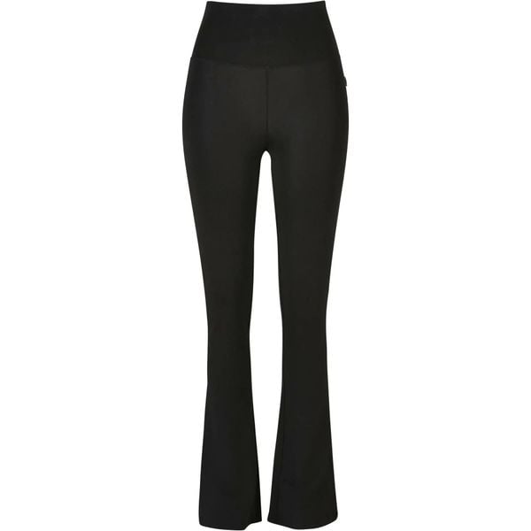 Legginsy damskie Urban Classics Organic Stretch Jersey Bootcut. Czarne legginsy damskie Urban Classics, bez wzorów, z jersey. Za 145.50 zł.