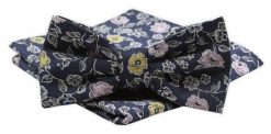Mucha Męska Alties z Poszetką - Kolorowe Kwiaty. Krawaty i muchy męskie Alties, bez wzorów, eleganckie. Za 54.00 zł.
