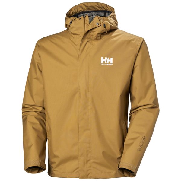 Kurtka wodoodporna Helly Hansen Seven J. Brązowe kurtki męskie Helly Hansen, m, bez wzorów, sportowe, bez kaptura. Za 510.50 zł.
