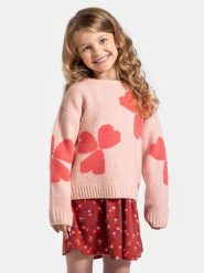Coccodrillo Sweter ZC4172101HGK Różowy Regular Fit. Czerwone swetry dziewczęce COCCODRILLO, bez wzorów, z syntetyku, bez kołnierzyka. Za 49.90 zł.