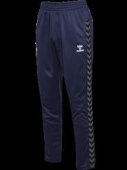 Hummel hmlAUTHENTIC PL PANTS spodnie męskie z poliestru - MARINE. Niebieskie spodnie materiałowe męskie HUMMEL, bez wzorów, marine. Za 193.40 zł.