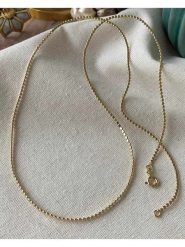 Luseera Pozłacany naszyjnik - dł. 60 cm rozmiar: onesize. Żółte naszyjniki damskie Luseera, pozłacane. Za 43.99 zł.