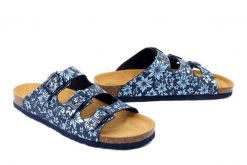 DR. BRINKMANN 700877-05 blau, klapki damskie. Niebieskie klapki damskie Dr. Brinkmann, bez wzorów, bez obcasa. Za 148.67 zł.