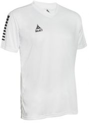 Koszulka piłkarska poliestrowa męska Select PISA biała. Białe t-shirty sportowe męskie Select, l, z materiału, bez ramiączek, do piłki nożnej. Za 101.60 zł.