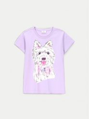 Coccodrillo T-Shirt ZC4143204VGA Fioletowy Regular Fit. Fioletowe koszulki dziewczęce COCCODRILLO, bez wzorów, z bawełny, bez ramiączek. Za 29.99 zł.