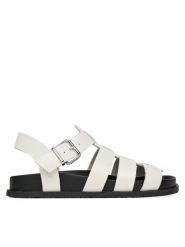 Tommy Jeans Sandały Tjw Fisherman Patent Sandal EN0EN02874 Biały. Białe sandały damskie Tommy Jeans, bez wzorów, z jeansu, bez obcasa, na płaskiej podeszwie. Za 329.99 zł.