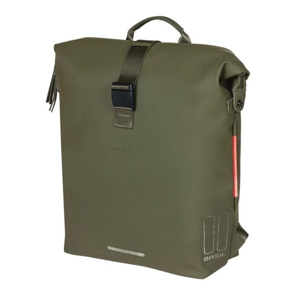 Plecak rowerowy SoHo Nordlicht, zielony mech. Zielone plecaki damskie BASIL, bez wzorów, z neoprenu. Za 489.49 zł.