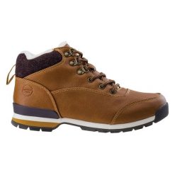 Buty zimowe damskie Hi-Tec Ladivi Mid Wo's - brązowe, Rozmiar buta 37. Brązowe buty sportowe na co dzień damskie Hi-tec, bez wzorów, z futra. Za 134.99 zł.
