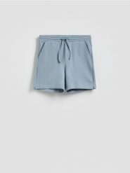 Szorty comfort fit - jasnoniebieski. Niebieskie szorty męskie Reserved, bez wzorów, z bawełny. Za 89.99 zł.