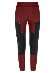 Salewa Legginsy trekkingowe "Puez Dry Responsive" w kolorze bordowo-czarnym rozmiar: 42. Czerwone legginsy damskie Salewa, bez wzorów. Za 259.74 zł.