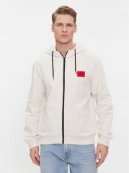 Hugo Bluza Daple212 50447972 Biały Regular Fit. Białe bluzy bez kaptura męskie Hugo, m, z bawełny. Za 319.99 zł.