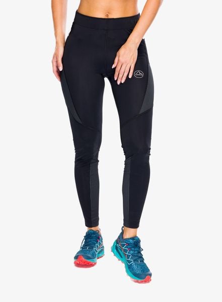 Legginsy biegowe damskie La Sportiva Triumph Tight Pant. Czarne legginsy damskie La Sportiva, l, bez wzorów, z materiału. Za 379.49 zł.