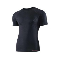 Koszulka wełniana z krótkim rękawem męska Brubeck ACTIVE WOOL. Czarne bielizna termoaktywna męska Brubeck, l, bez wzorów, z elastanu. Za 192.00 zł.