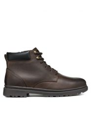 Geox Trapery U Andalo U46DDC 000FF C6009 Brązowy. Brązowe buty zimowe męskie Geox, ze skóry, bez zapięcia. Za 439.99 zł.