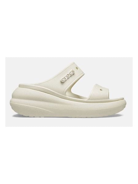 Crocs Klapki "Classic Crush" w kolorze beżowym na koturnie rozmiar: 41/42. Brązowe klapki damskie Crocs, bez wzorów, bez obcasa, na koturnie. Za 157.73 zł.