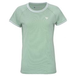 Damska koszulka tenisowa Tecnifibre Team Stretch Tee. Zielone t-shirty damskie TECNIFIBRE, bez wzorów, bez kołnierzyka. Za 139.99 zł.