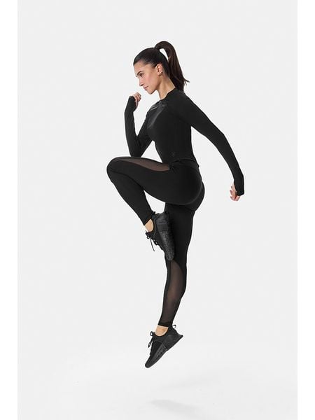 Cardio Bunny Legginsy sportowe w kolorze czarnym rozmiar: M. Czarne legginsy damskie Cardio Bunny, m, bez wzorów, z podwyższonym stanem, outdoorowe. Za 141.85 zł.