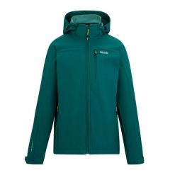 Męska Wodoodporna Kurtka Soft Shell Arana. Zielone kurtki męskie Regatta, m, bez wzorów, z elastanu, z kapturem. Za 289.99 zł.