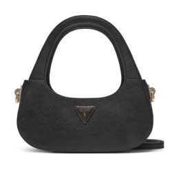 Torebka Guess. Czarne torebki klasyczne damskie Guess, z aplikacjami, bez dodatków. Za 319.99 zł.