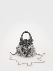 Torebka hobo - ciemnoszary. Szare torebki klasyczne damskie Reserved, bez wzorów, bez dodatków. W wyprzedaży za 79.99 zł.