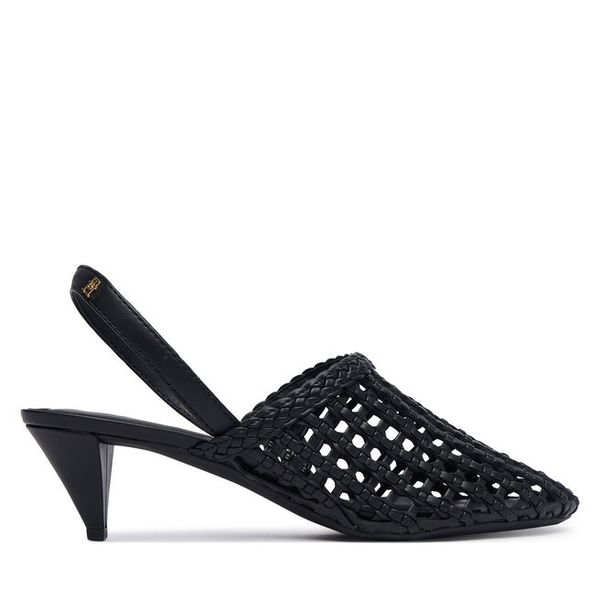 Czółenka Tommy Hilfiger. Czarne czółenka damskie Tommy Hilfiger, bez wzorów, bez obcasa. Za 529.99 zł.