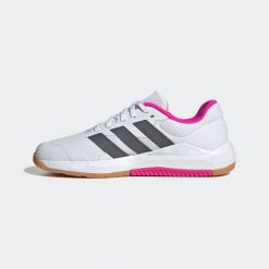 Buty fitness damskie ADIDAS Dropset. Białe obuwie treningowe damskie Adidas, na fitness i siłownię. Za 289.99 zł.