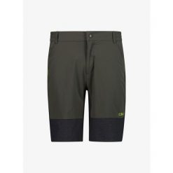 Spodenki turystyczne męskie CMP Drayno Bermuda. Zielone szorty męskie CMP, bez wzorów, sportowe. Za 296.99 zł.