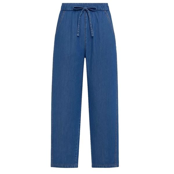 Deha Spodnie Balloon Z Denimu Lyocell Damskie. Niebieskie spodnie materiałowe damskie Deha, bez wzorów, z bawełny, casualowe. Za 398.99 zł.