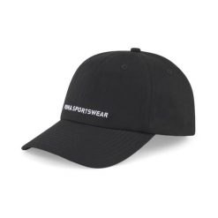 Czapka Puma Sportswear Cap. Czarne czapki męskie Puma, bez wzorów, z bawełny. Za 63.93 zł.