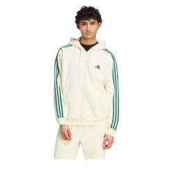 Bluza Adidas Sport M 3S Fl Fz Hd Dorośli. Białe bluzy sportowe męskie Adidas, bez wzorów, z bawełny, sportowe, bez kołnierzyka, bez ramiączek. Za 357.99 zł.